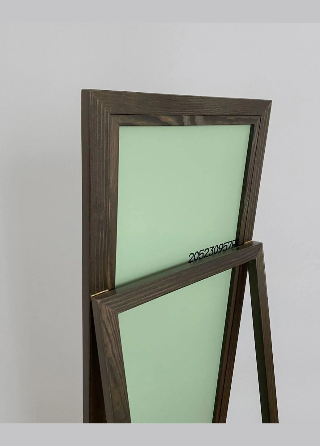 Дзеркало підлогове в дерев'яній рамі в повний зріст Шварц 150х40 см W.W.STYLE (327053316)