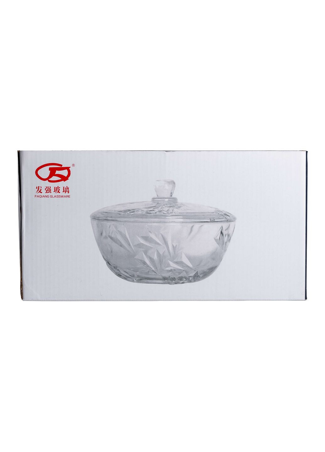 Салатниця скляна з кришкою 24 см під кришталь Yiwu (328440329)