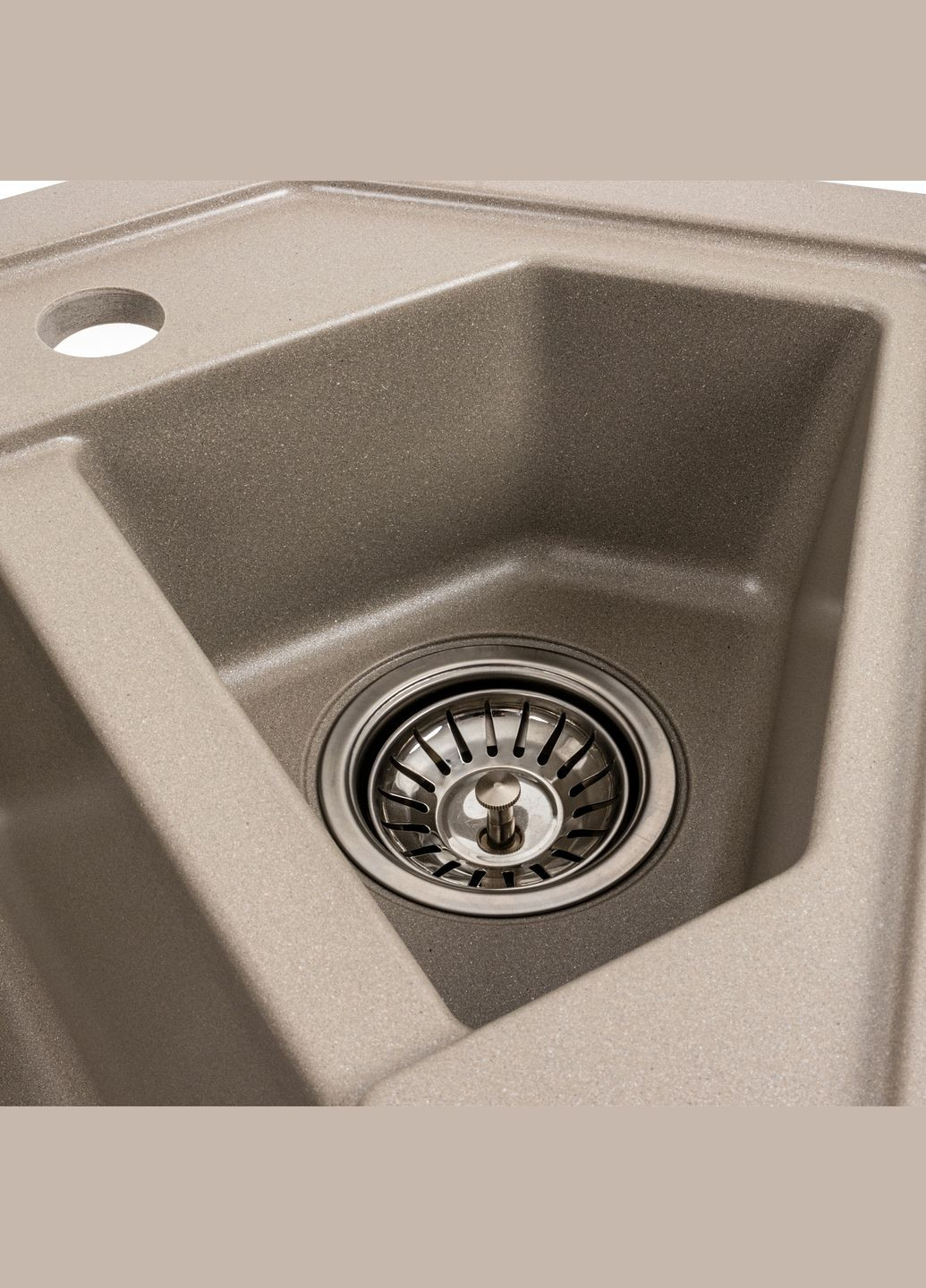 Гранітна мийка для кухні 9950 PANDORA матовий титан Platinum (277697057)