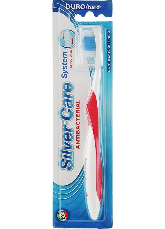 Зубна щітка " Plus" жорстка - Зубная щетка " System" жесткая, красная (2-932000) Silver Care (369790159)