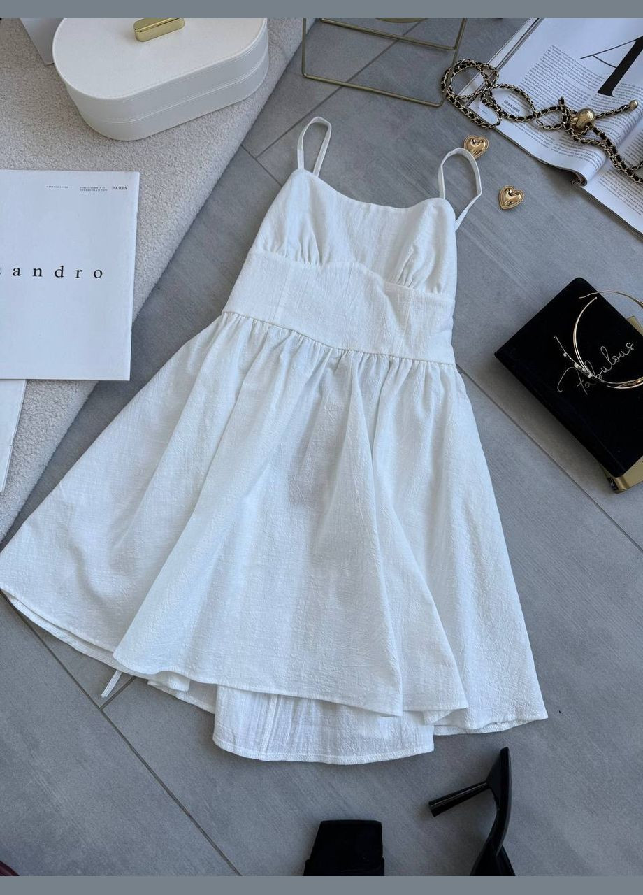 Молочна повсякденний, вечірня, ділова, кежуал жіноча сукня кльош FINO Mode