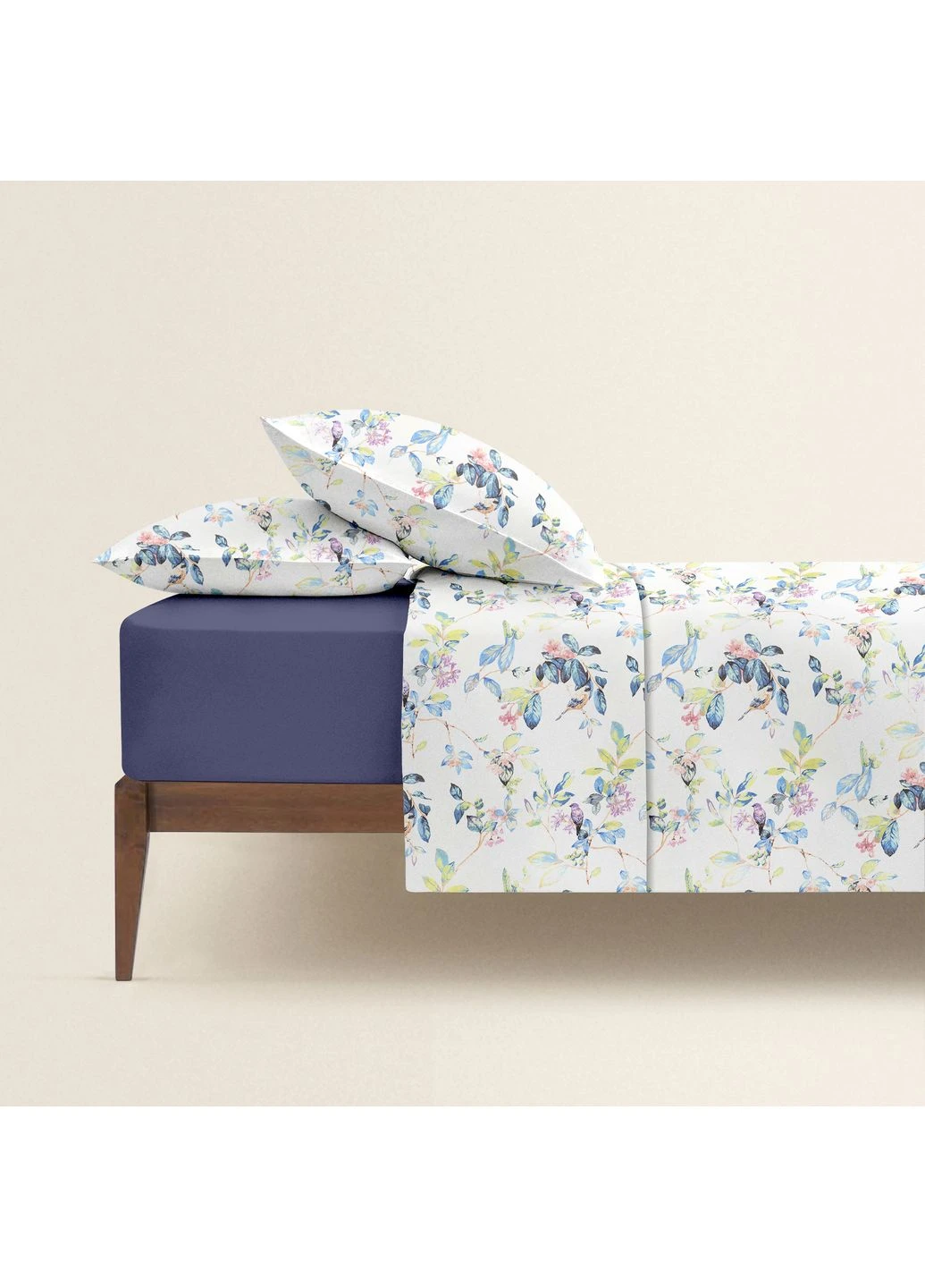 Двуспальное постельное белье с простыней на резинке FLORET CS19 (2200000064158) Cosas (400755937)
