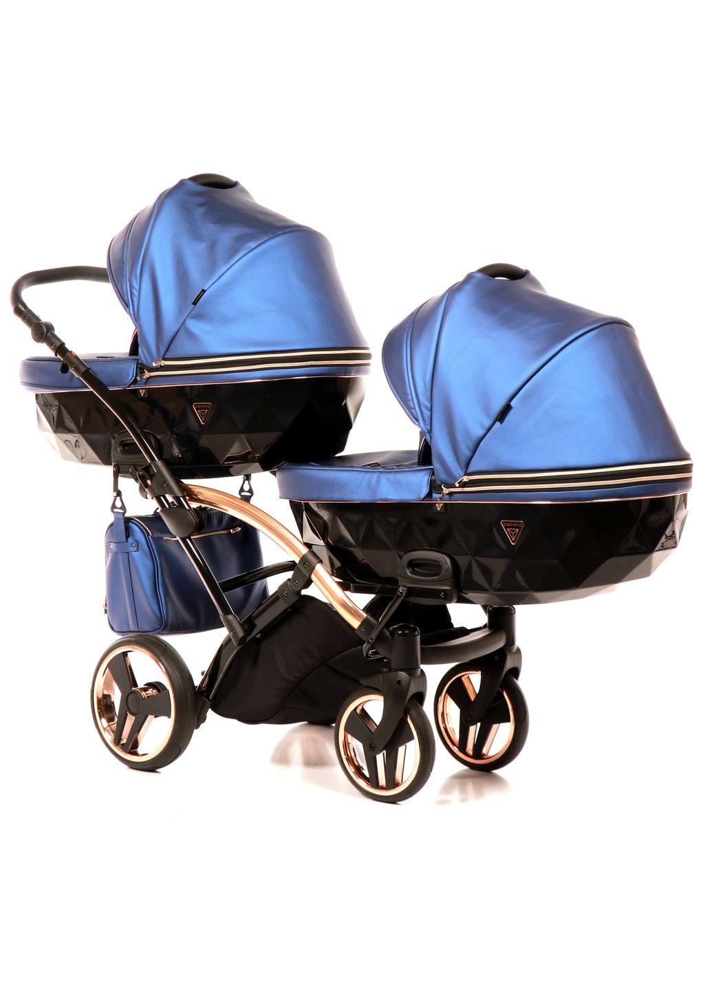 Універсальна коляска для двійні 2 в 1 Fluo line Duo Slim 01, синій () Junama J-Fl-DUOs-01 (335030523)