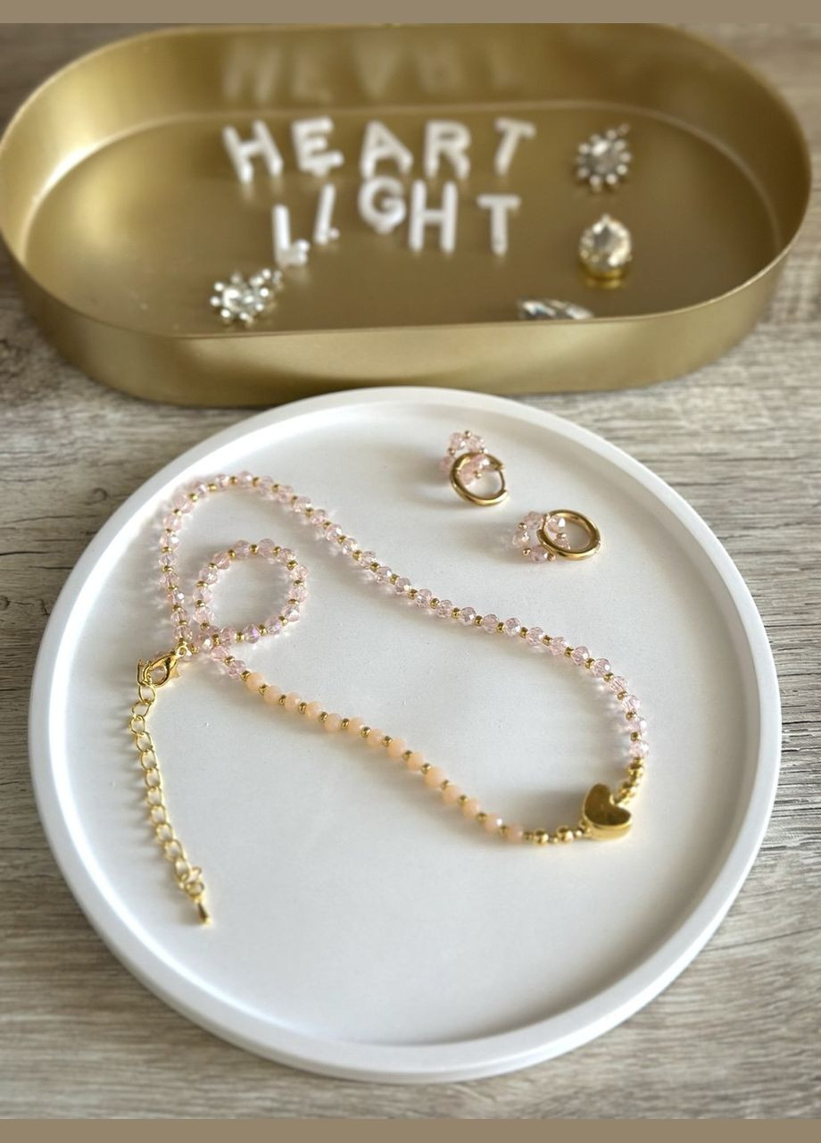 Набор бижутерии "Одуванчик розовый" HeartLight (338379233)