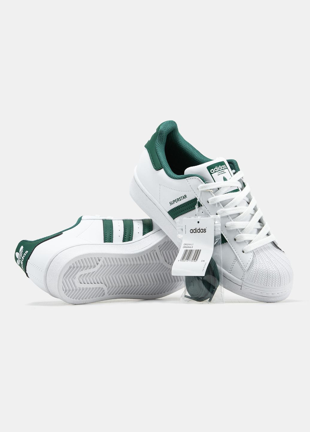 Кроссовки женские Adidas Superstar white | Адидас Суперстар белые No Brand белые демисезоны (315483035)