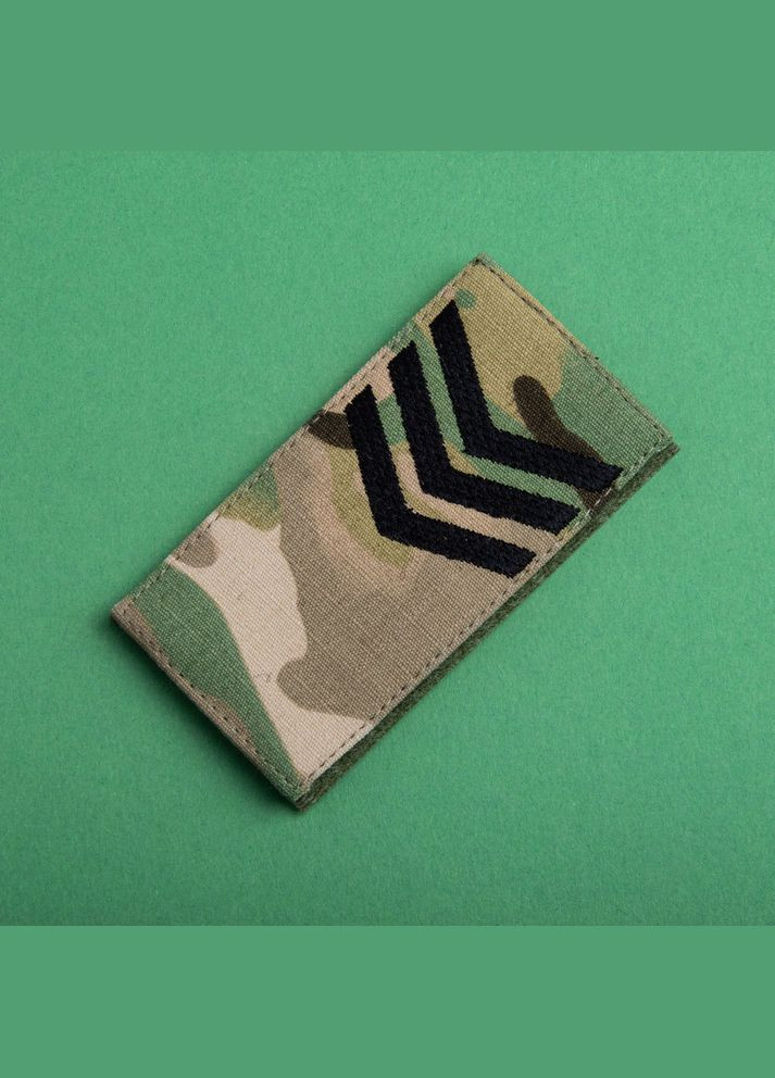 Набір шевронів 2 шт. з липучкою Звання ВСУUN 5х10 см, вишитий патч шеврон мультикам IDEIA (329726859)