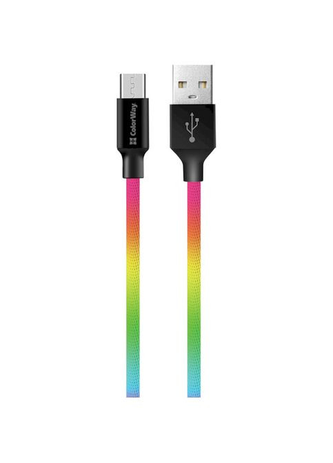 Кабель USB - MicroUSB 1м Multicolor (CW-CBUM017-MC) Colorway (316696516)