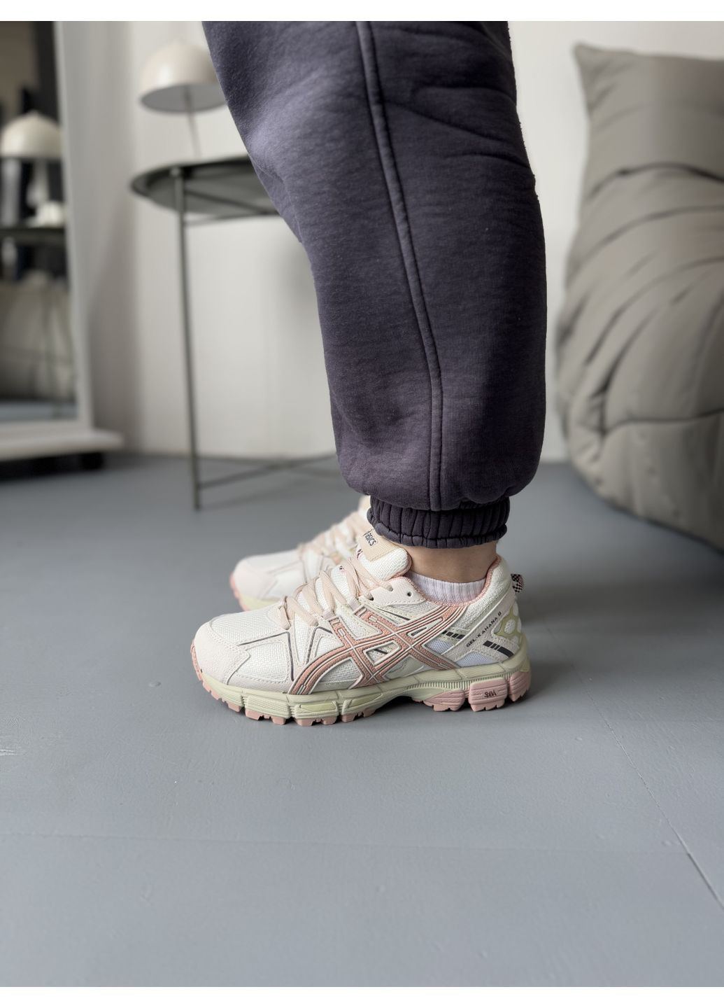 Рожеві Осінні кросівки чоловічі asics gel-kahana 8 beige pink асікс гель кахано No Brand