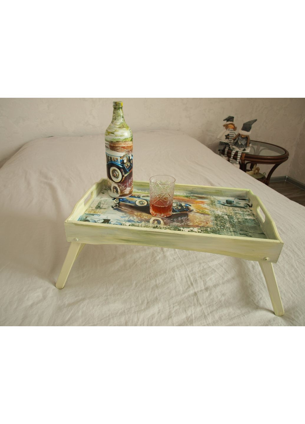 Столик піднос для сніданку "Авто-ретро" дерев'яний. Seasons of Life (372835879)