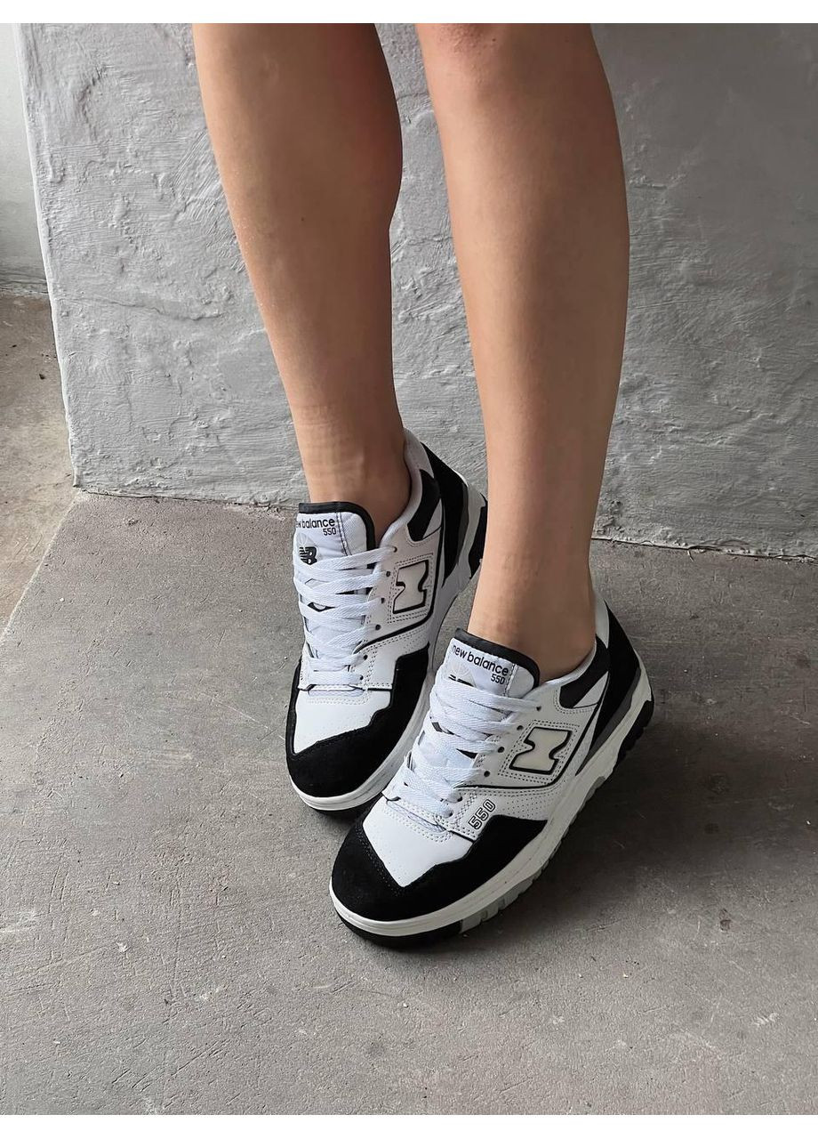 Серые демисезонные кроссовки мужские new balance 550 white grey v3 нью беланс 550 No Brand