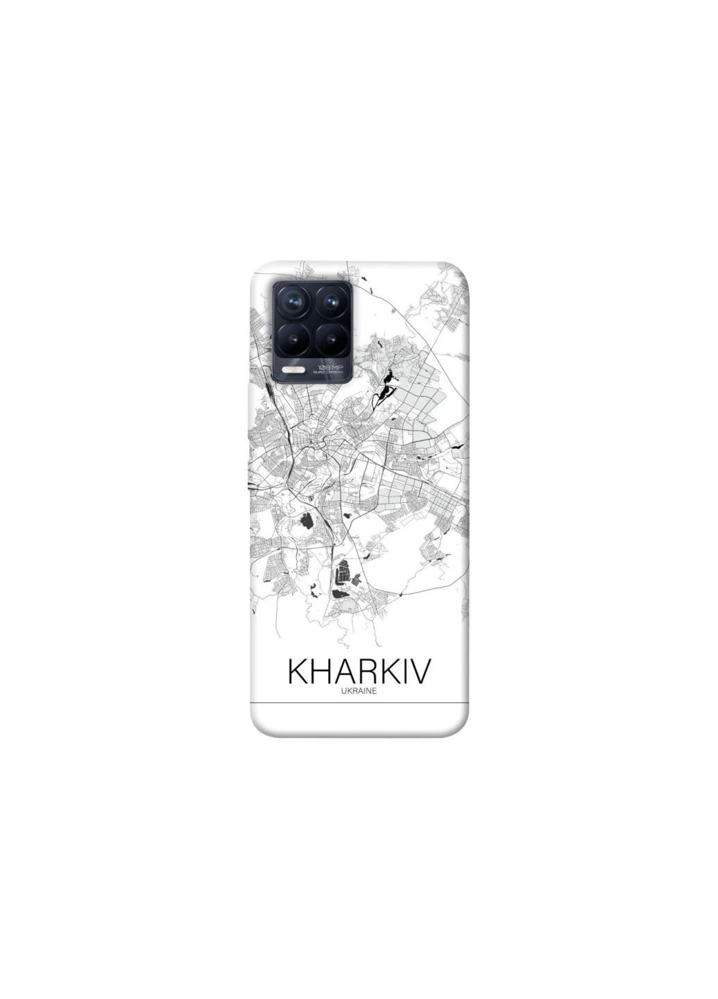 Чехол на Realme 8 Kharkiv map Frontalka (356084153)
