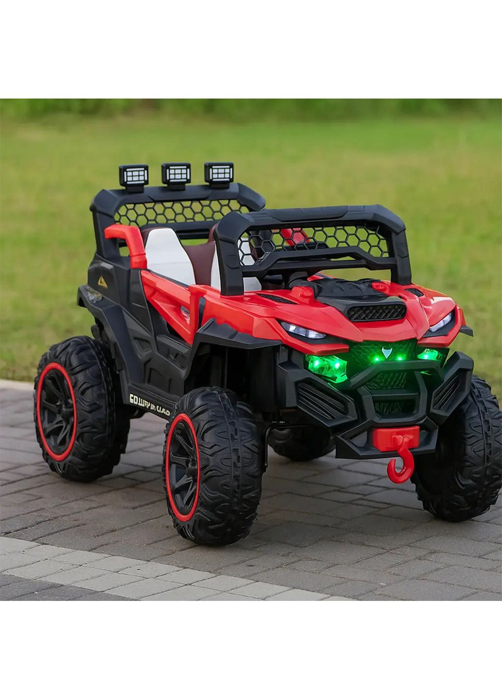 Детский Электромобиль 4 мотора по 25Вт MP3-плеер VOLSO аккумулятор 12V 7Ah от 3-8 лет с пультом Красный/Черный No Brand (358516731)