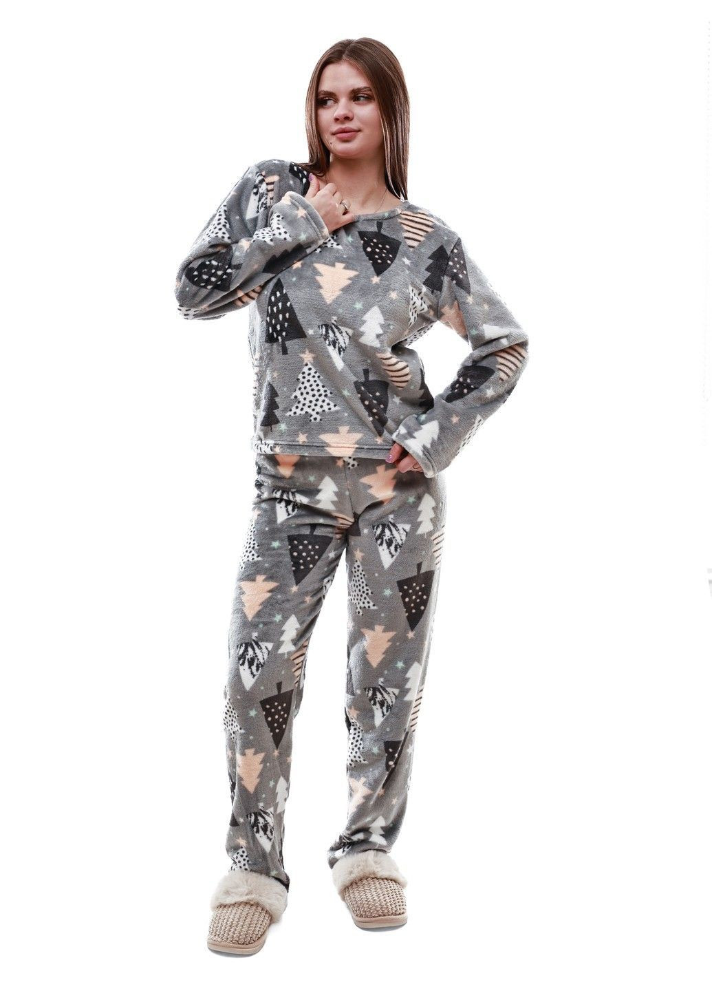 Серая пижама женская No Brand