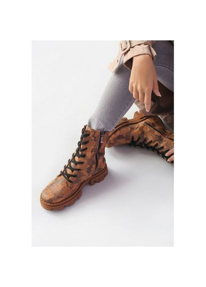 Осенние камуфляжные кожаные ботинки (берцы) на байке весна-осень р. (vm-astra42) Vm-Villomi