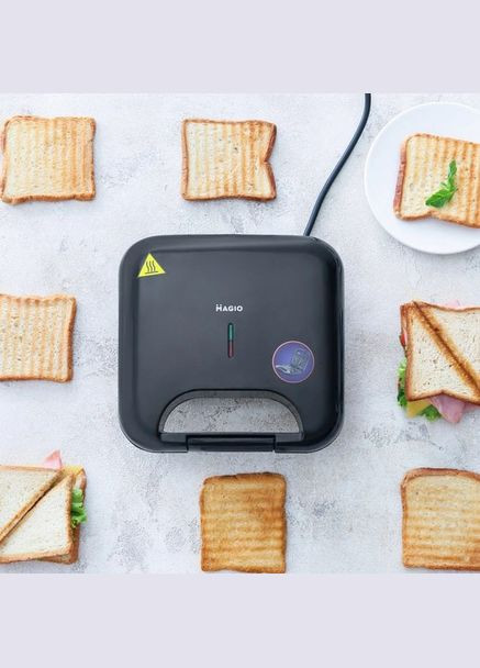 Бутербродница MG-368, электрическая сэндвичница, бутербродница электрическая Magio (364664059)