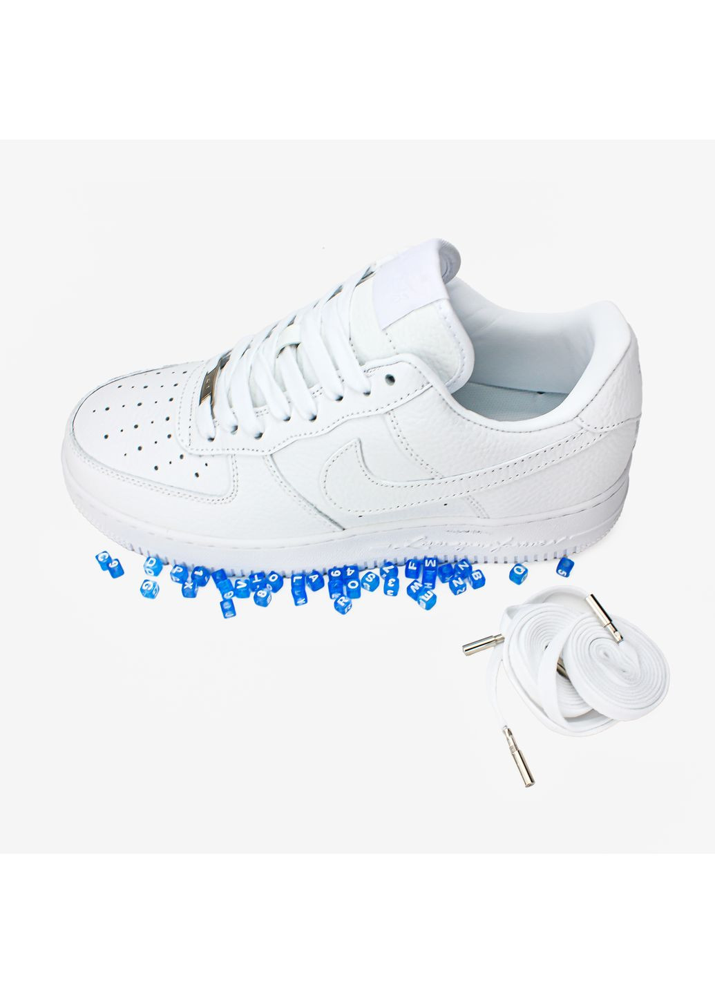 Білі Осінні кросівки чоловічі і жіночі nike air force x drace nocta white | найк еір форс білі No Brand