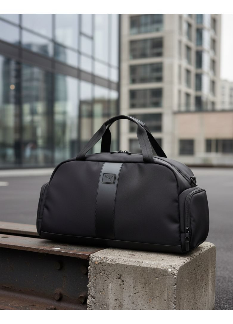 Дорожная универсальная сумка унисекс для спорта и путешествий водостойкая с плечевым черным ремнем. No Brand (369327964)