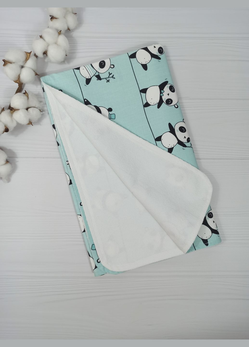 Набор пеленок из 6 единиц с гризунком a.l.babybox Панды акробаты No Brand (316318357)