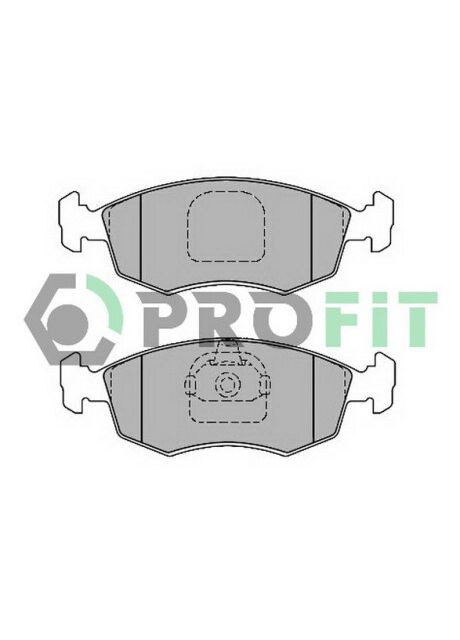 Колодки тормозные дисковые передние FIAT DOBLO 03-. PALIO 96- (ATE) 5000-1376 PROfit (365726693)