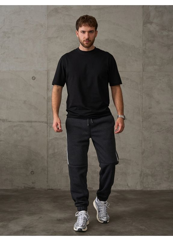 Темно-серые спортивные демисезонные брюки ISSA PLUS