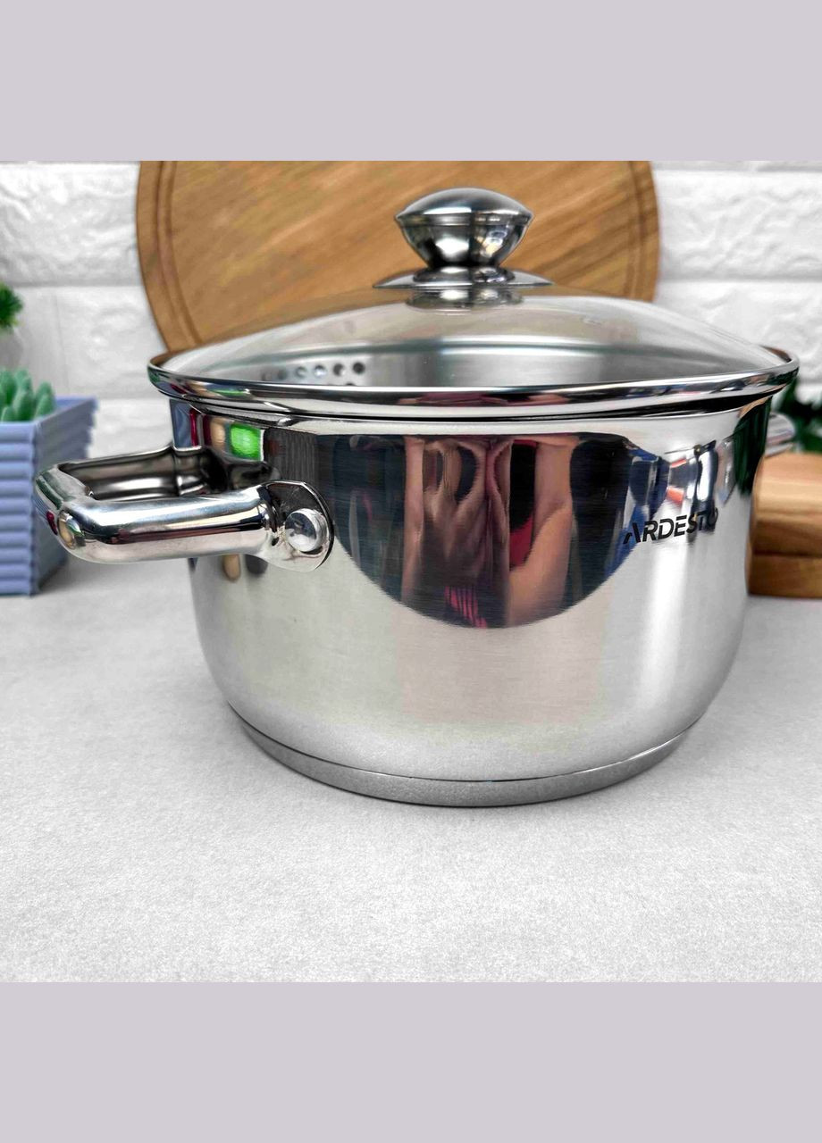 Кастрюля 2.5л с отверстиями для слива Pot Gemini Lecco Ardesto (303210904)