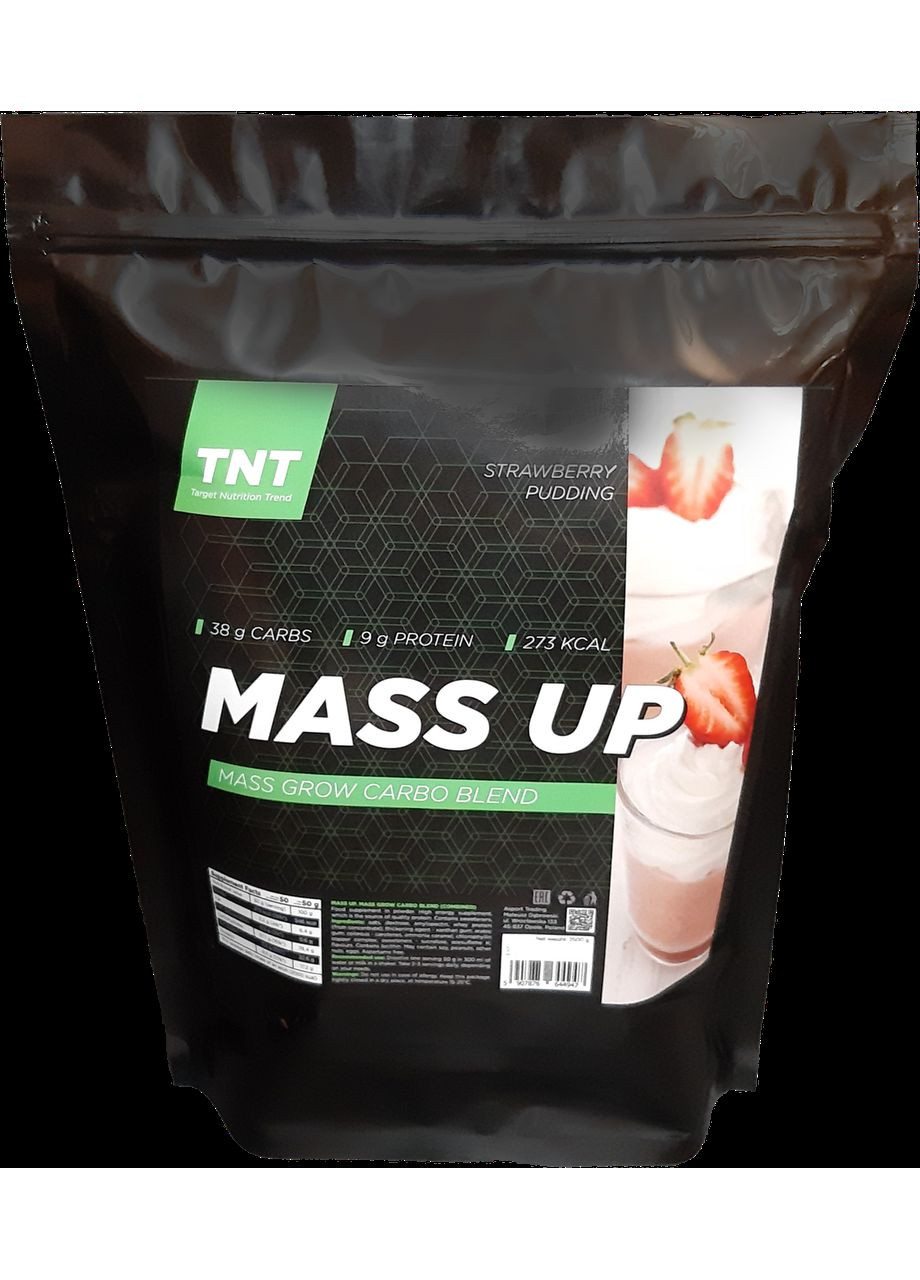 Mass Up Гейнер 2,5 кг для веса/массы. вкус сливочная карамель + шейкер TNT (369954061)