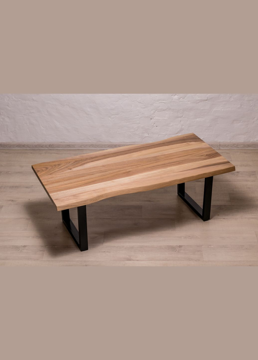 Кофейный стол с живыми краями L Журнальный столик с древесины ореха EcoWalnut (294613518)