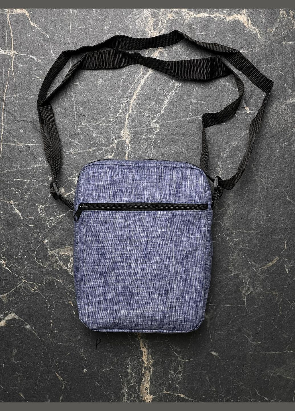 Барсетка фіолетовий меланж з чорним лого No Brand (330128503)