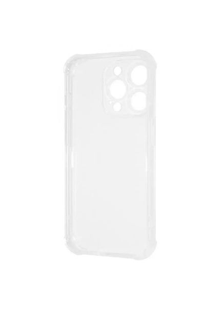 Силиконовый противоударный чехол панель + стекло 9Н на Iphone 15 Pro прозрачный (46453242454) Case (349843715)