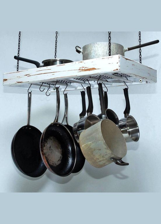 Органайзер для кастрюль и сковородок из дерева Зариа шебби (ОСК-000999) No Brand (327860270)