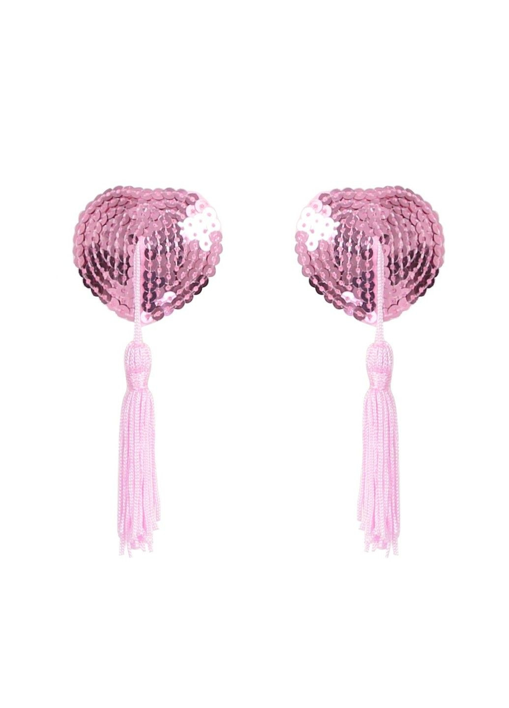 Эротические украшения на соски (пэстисы) розового цвета в форме сердец We Love (284279181)