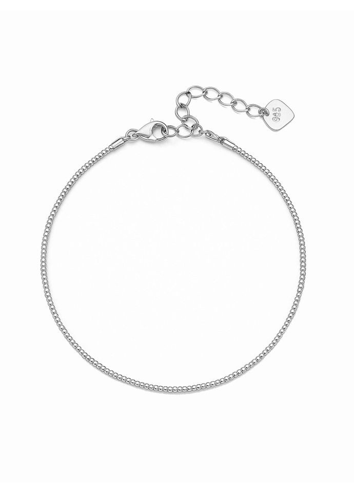 Браслет на ногу сріблястий 4961 LeBijou (367580443)