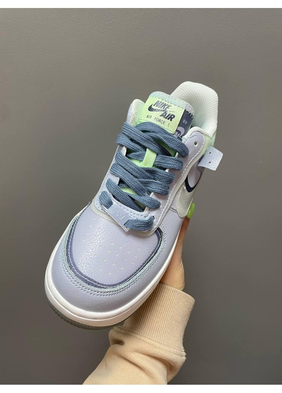 КРОСІВКИ ЖІНОЧІ NIKE AIR FORCE 1 SHADOW GHOST BLUE НАЙК АІР ФОРС 1 ПРЕМІУМ No Brand білі демісезони (367171793)