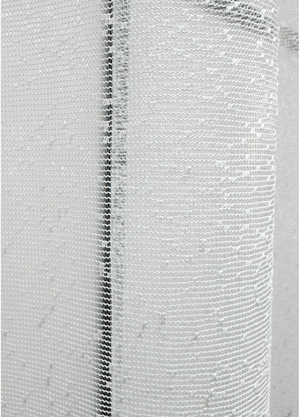 Тюль 1781т Жакард Білий 500х140 см (42-1063) VR-Textil (382949496)