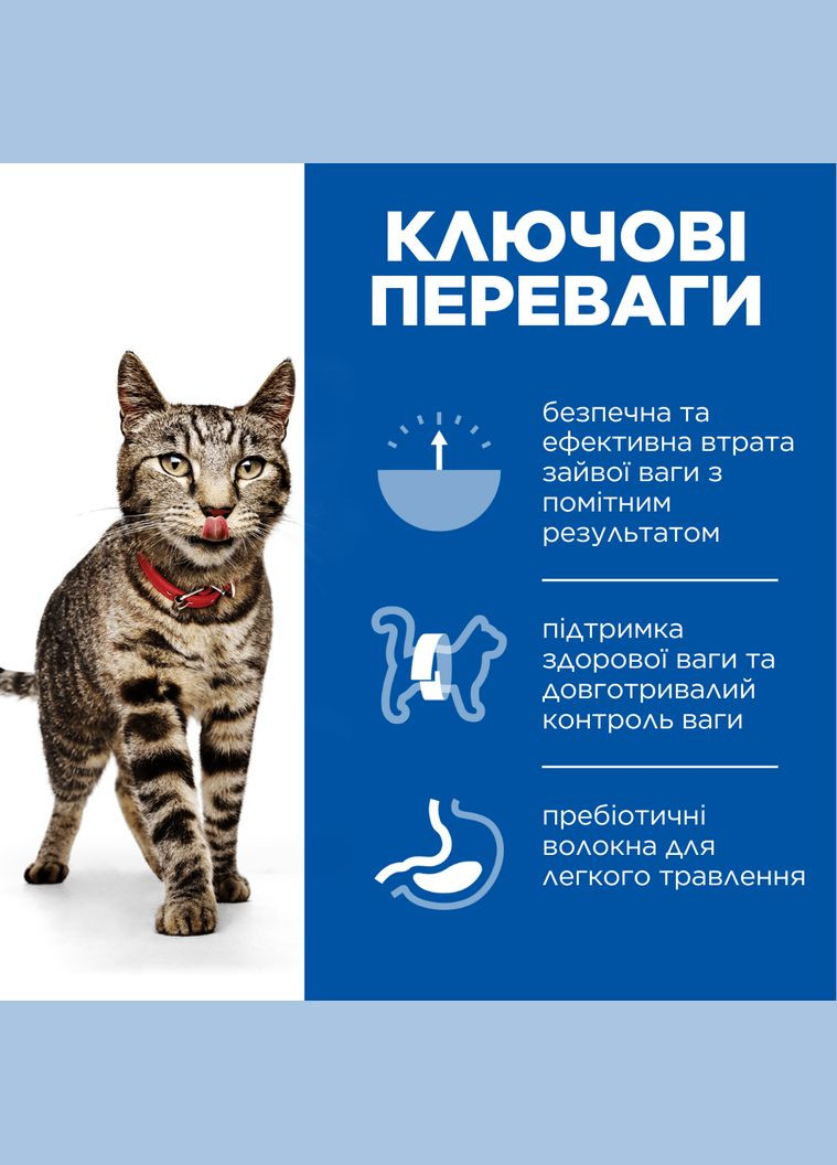 SCIENCE PLAN Adult Perfect Weight Сухой корм для поддержания веса взрослых кошек, с курицей, 2,5 кг Hill's (345743124)