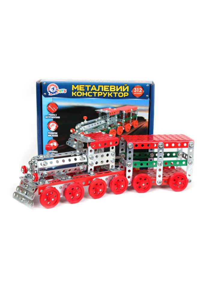 Металевий конструктор Поїзд 4814TXK, 312 деталей ТехноК (363205007)