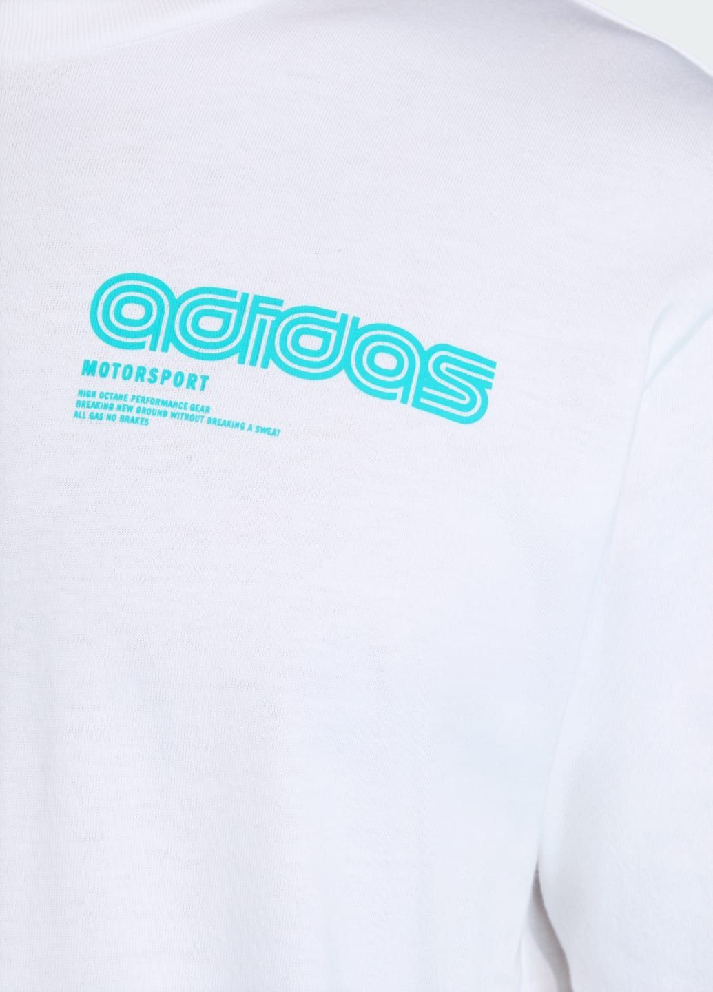 Біла футболка motorsport burnout graphic adidas