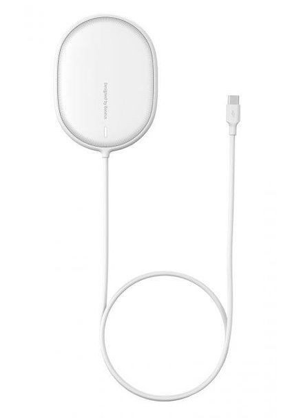 Бездротовий зарядний пристрій MagSafe Charger для Apple iPhone 12, 13 Білий (WXQJ-02) Baseus Light Magnetic Wireless Charger (337352179)