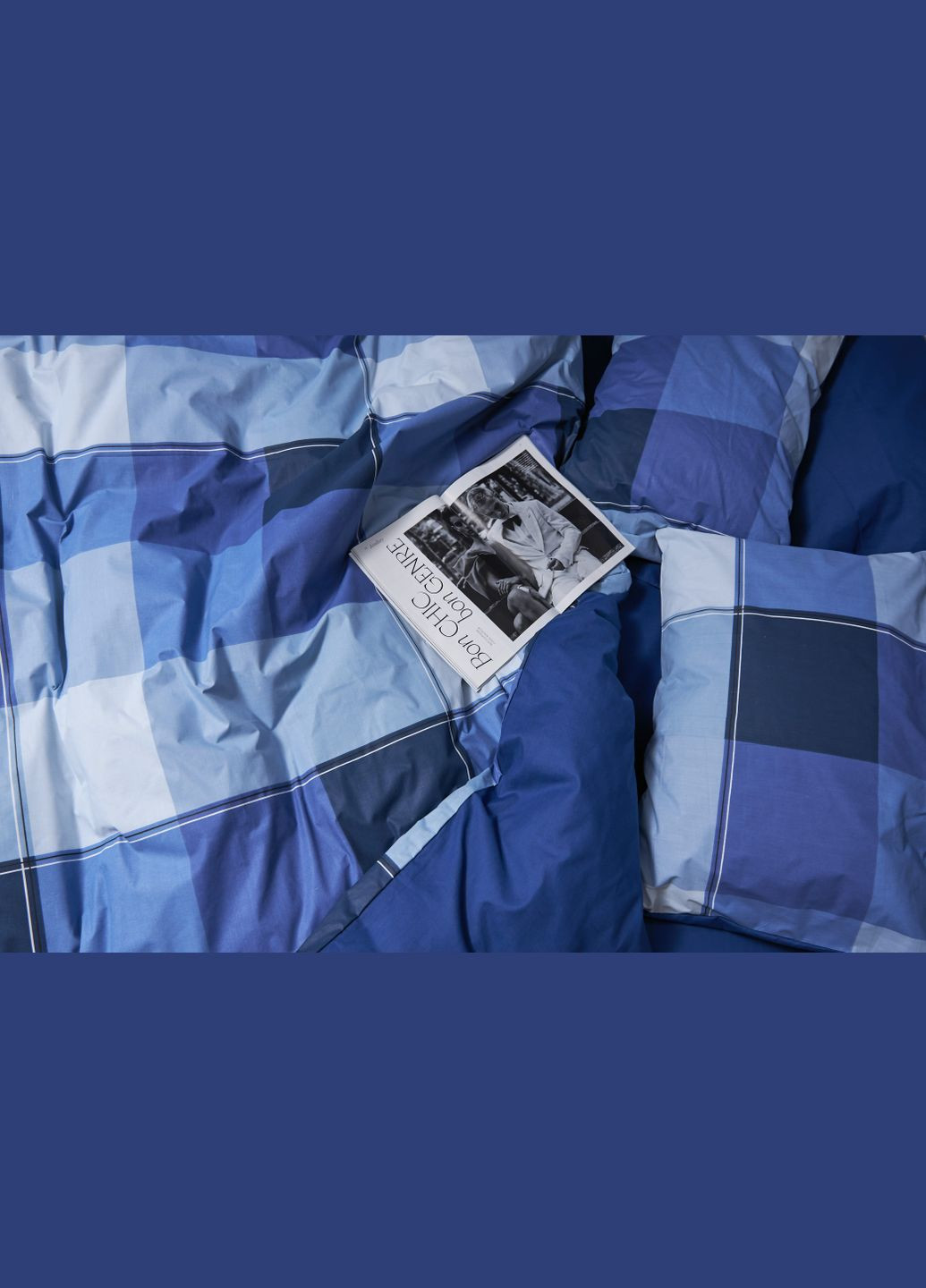 Комплект постельного белья Бязь Gold Люкс «» семейный 143х210х2 наволочки 2х40х60 (MS-820004890) Moon&Star finland blue (293148221)