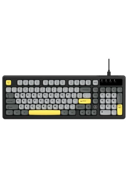 Клавиатура (AF98-BGY) Ajazz AF98 USB UA Black/Grey/Yellow (380216010)