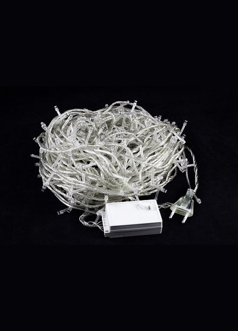 Гирлянда LED нить на елку Разноцветная 28 метров 400 LED новогодняя от сети прозрачный провод (m.01.5T.400-) Laplandia (314893392)