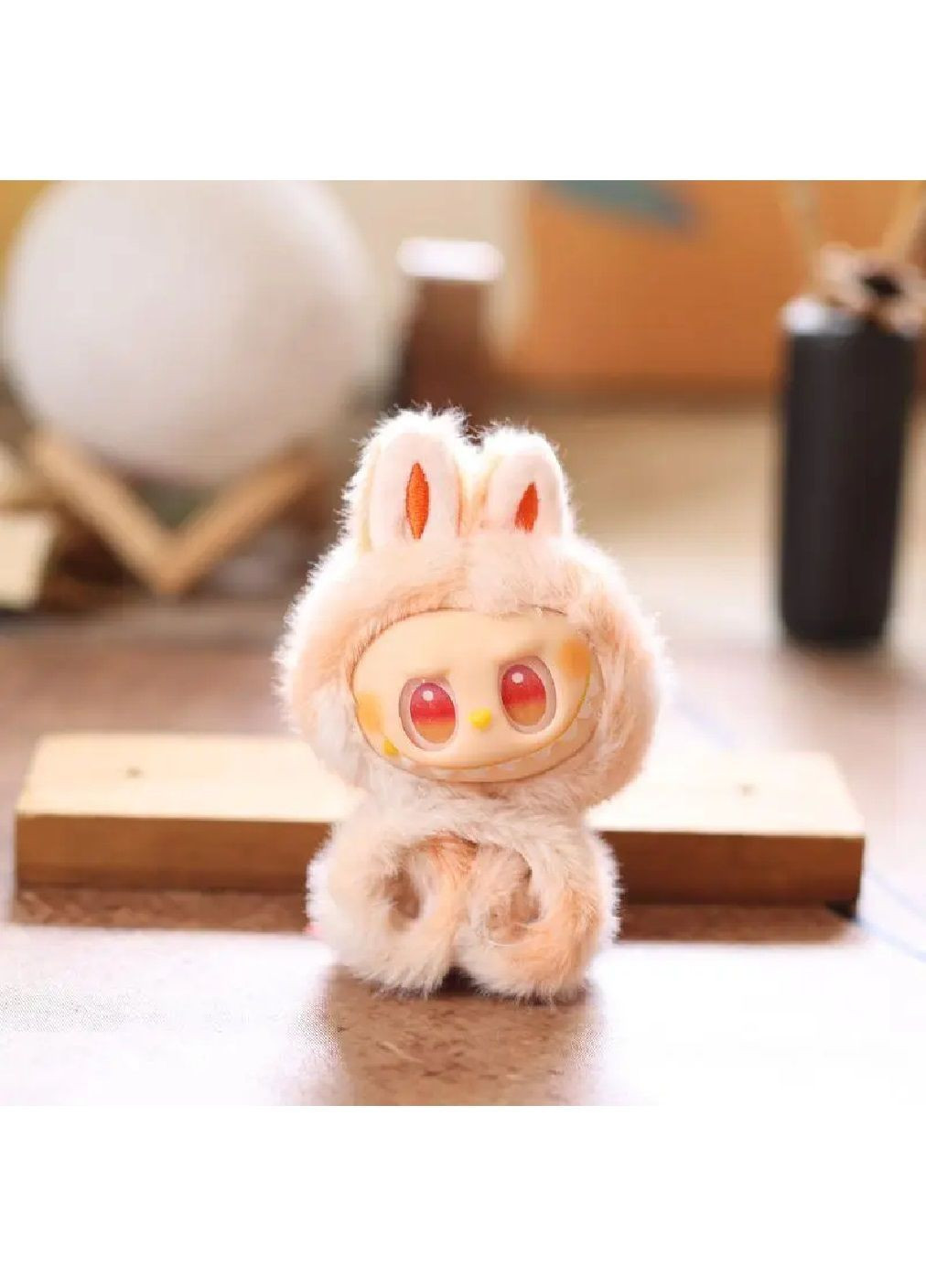 Плюшева м'яка іграшка брелок браслет на руку для дітей Лабубу 3 серія покоління Енерджі 16 см (481951-Prob) Жовтий Unbranded (368911590)