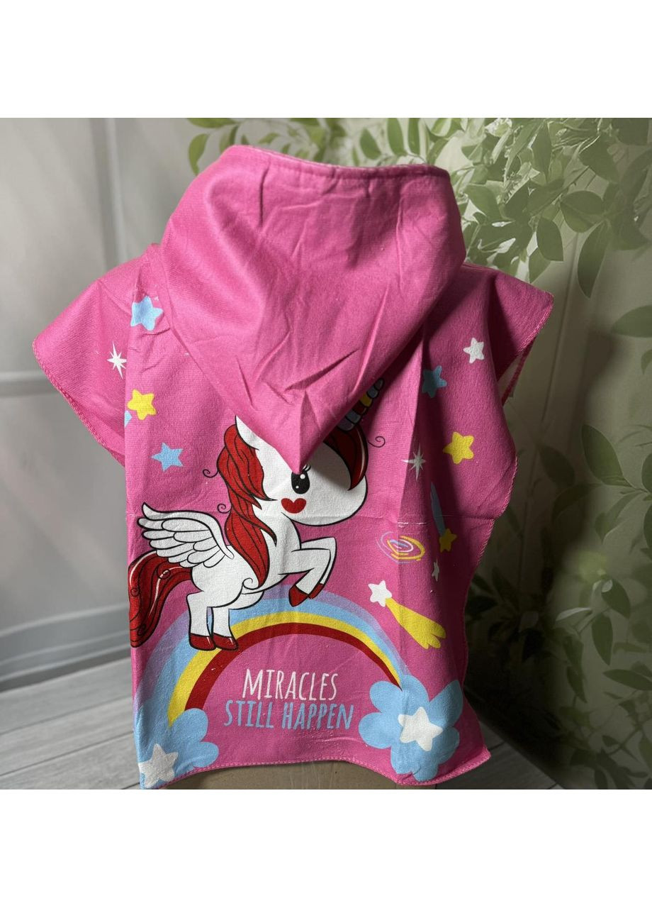 Дитяче пляжне пончо Єдиноріг Colorful Home комбінований