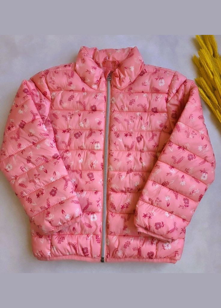 Рожева демісезонна куртка демісезонна без капюшона для дівчаток Lupilu Куртка