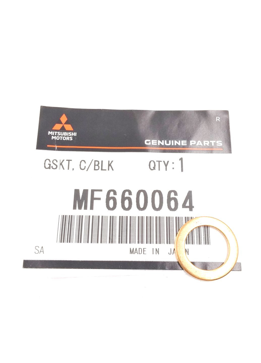 Оригинальная шайба форсунки обратки MF660064 Л200, PAJERO Паджеро Спорт Mitsubishi (345737853)