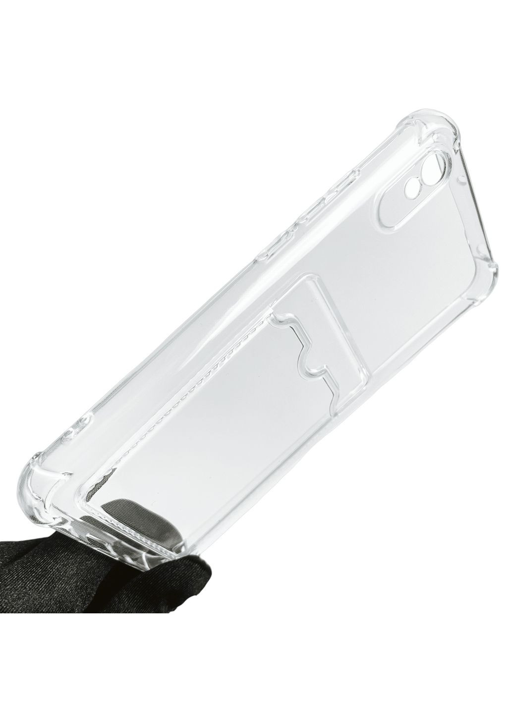 Чохол для Redmi 9A з бронь кутами з кишенею для візиток карток k-pop на сяомі редмі 9а прозорий Xiaomi (366021219)