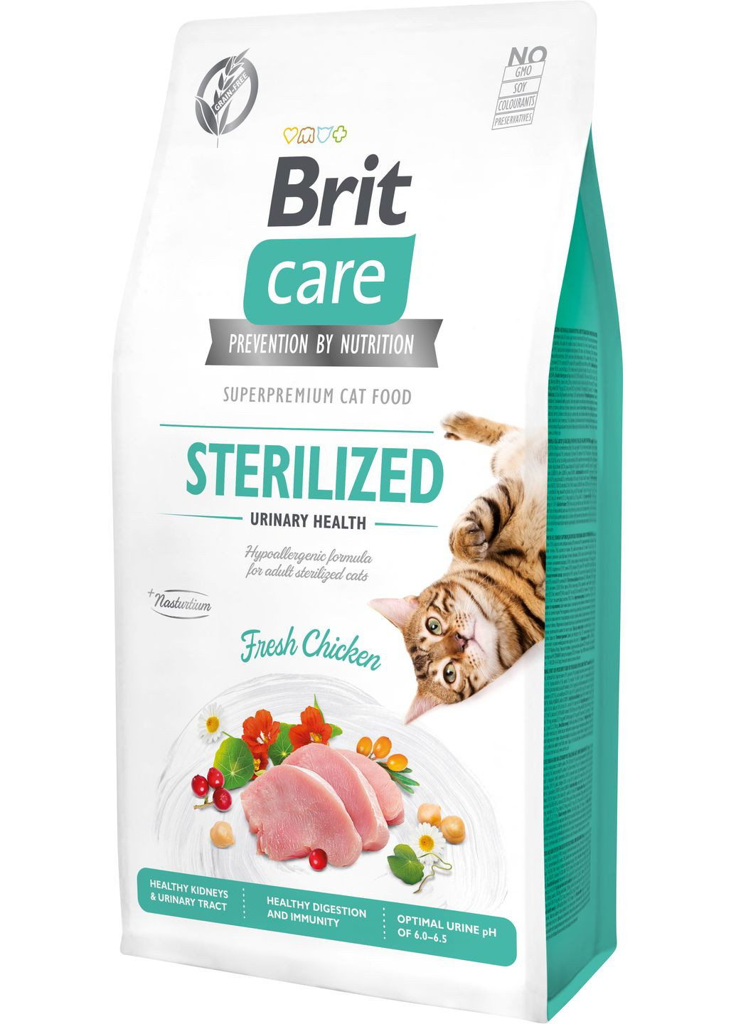 Сухой корм для стерилизованных котов Cat GF Sterilized Urinary Health с курицей 7 кг (8595602540723) Brit Care (306442447)