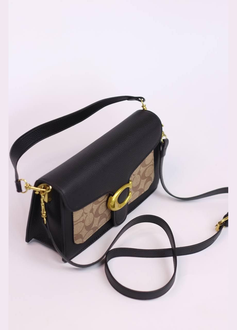 Женская сумка Coach Tabby black/brown, женская сумка Коуч черного и коричневого цвета No Brand (307925587)