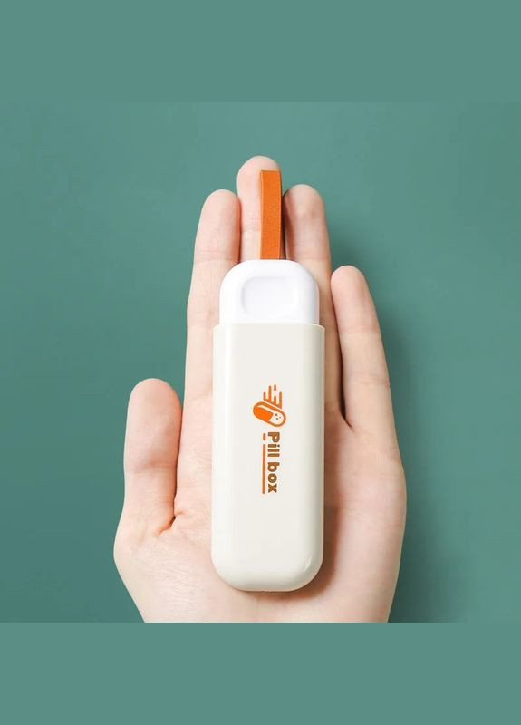 Карманная таблетница, мини органайзер на 3 ячейки Medicine, бежевый More (299841476)