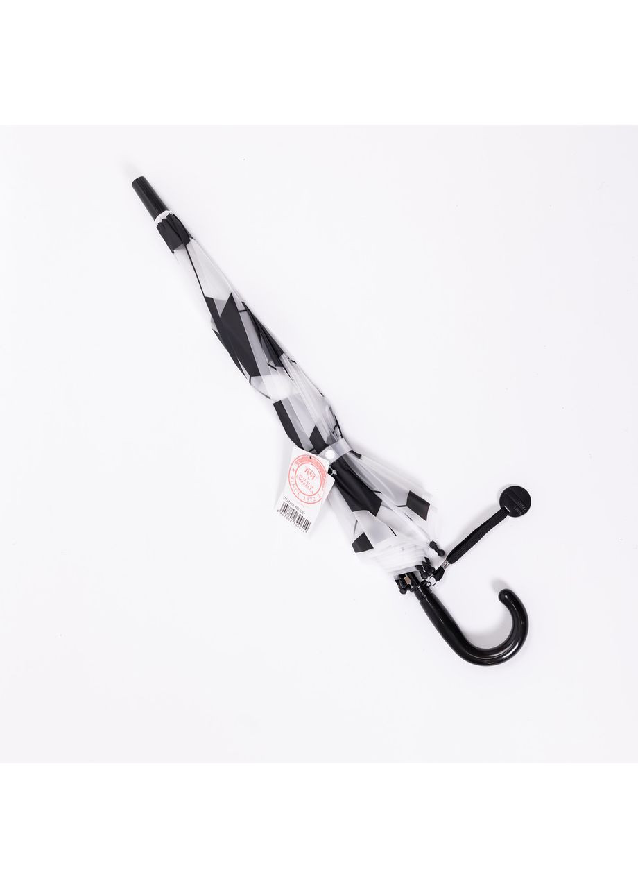 Чёрный классический детский зонт-трость полуавтомат из полиэстера 8 спиц диаметр 82 см hp-23-9b Yiwu (370974099)